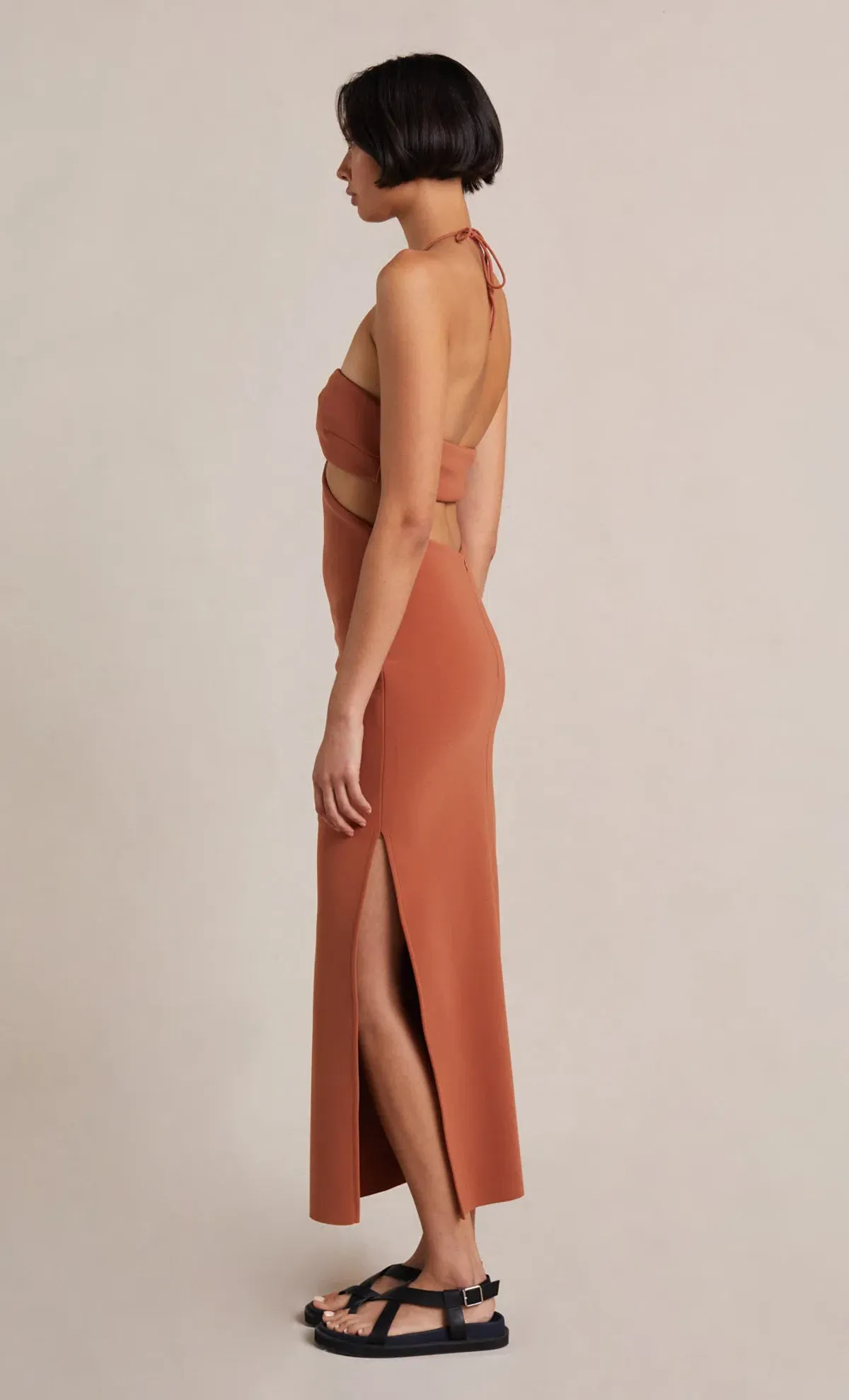 Bec & Bridge Alba Dress Terracotta Size 6 - Image 2