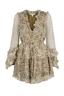 Shona Joy Claudette Mini Dress Print Size 10 for rent on The Volte - image 5