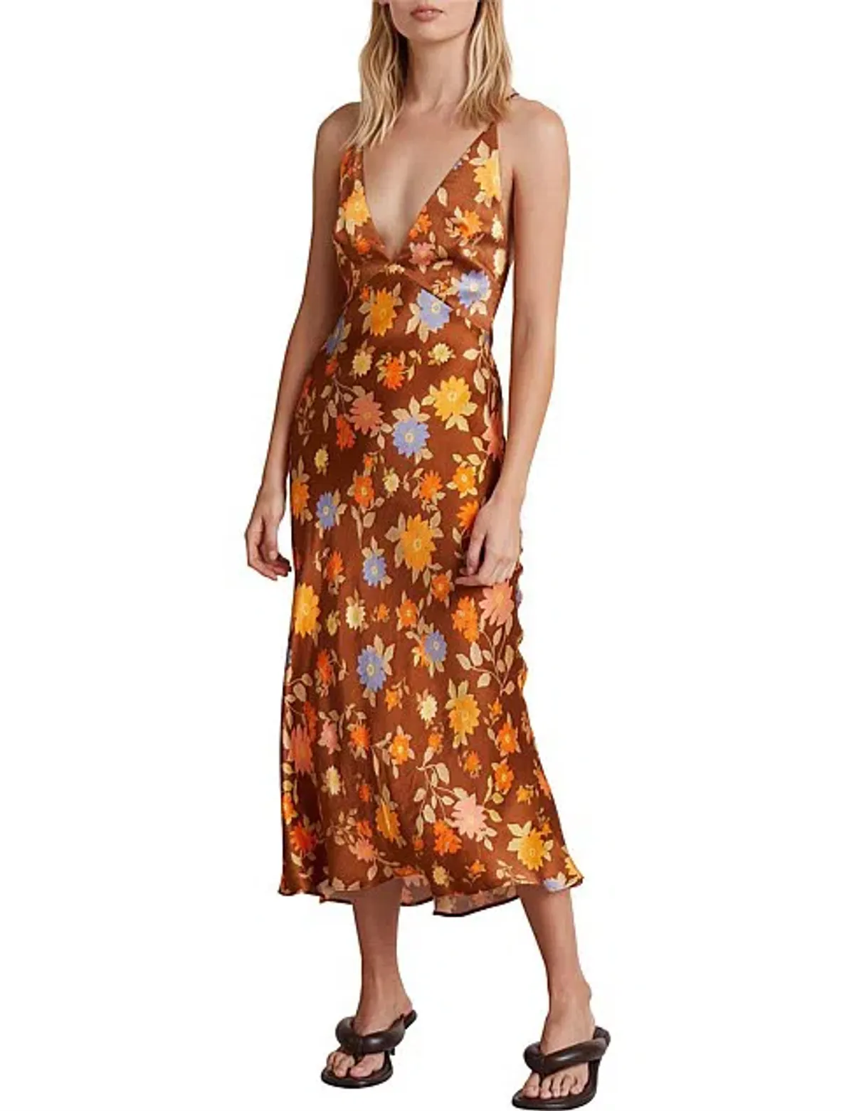 Bec & Bridge Valentina Midi Dress Print Size 6 - Image 3