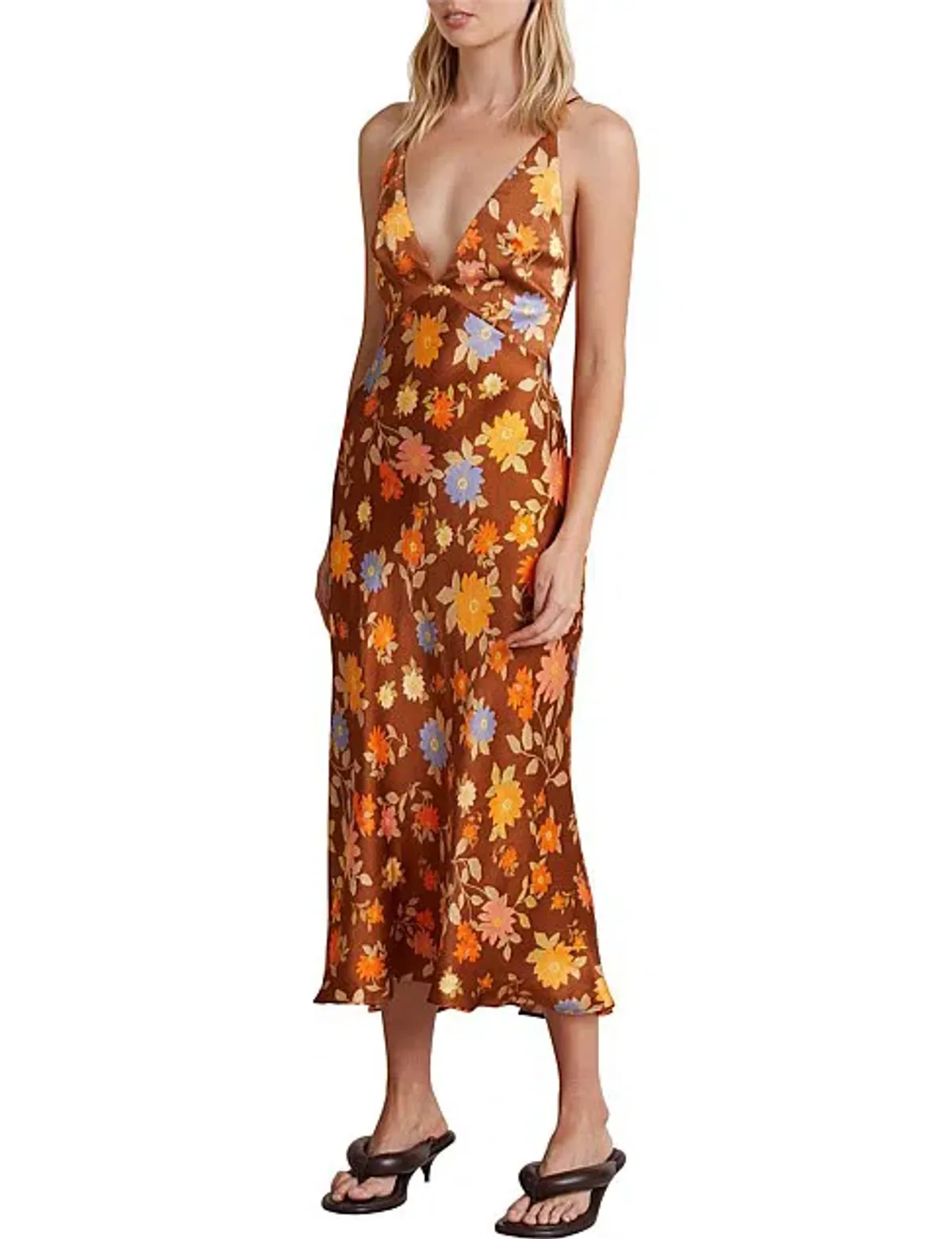 Bec & Bridge Valentina Midi Dress Print Size 6 - Image 4