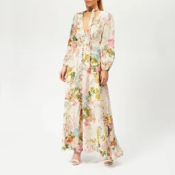Zimmermann Heathers Long Plunge Dress Floral Size 0P / AU 6 for rent on The Volte - image 1
