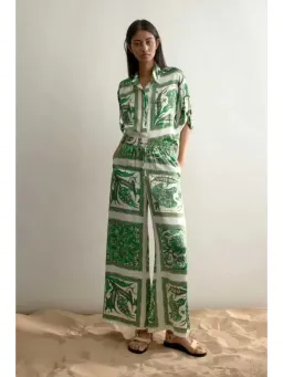 Alemais Lucille Lounge Shirt and Pants Set Print Size AU 6 for rent on The Volte - image 1