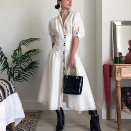 Aje Isotoma Midi Dress White Size 6 for rent on The Volte - image 3