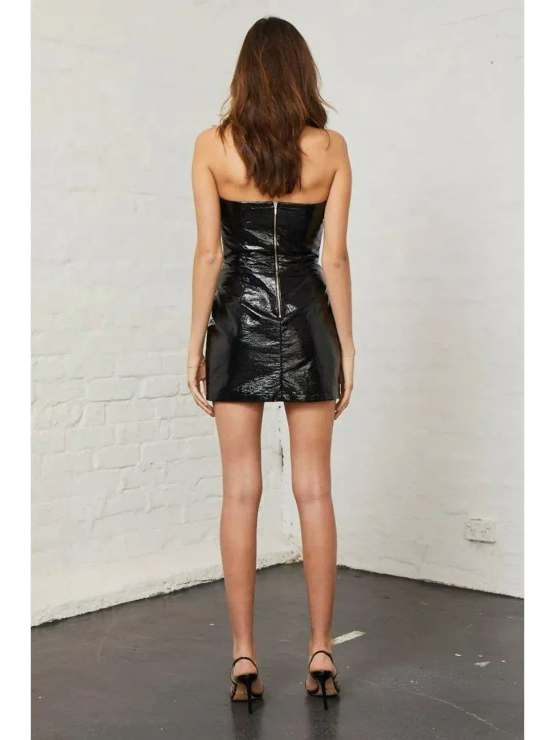 Bec & Bridge Slick Rick Mini Dress Black Size AU 6 for rent on The Volte - main image