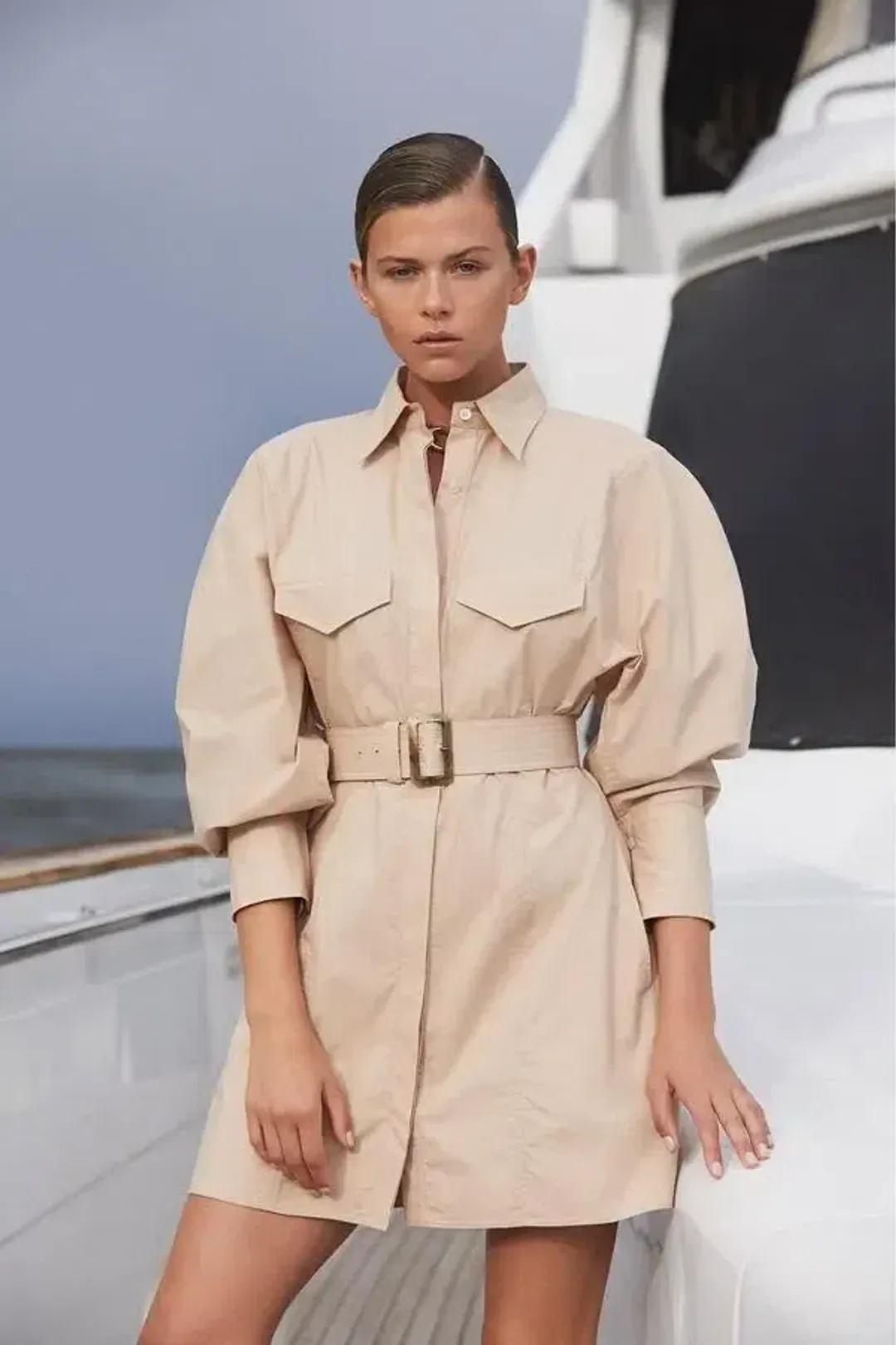 Scanlan Theodore Cotton Shirt Dress Egypt Size 6 for rent on The Volte - main image