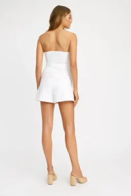Kookai Kirsty Playsuit White Size 8 for rent on The Volte - image 3