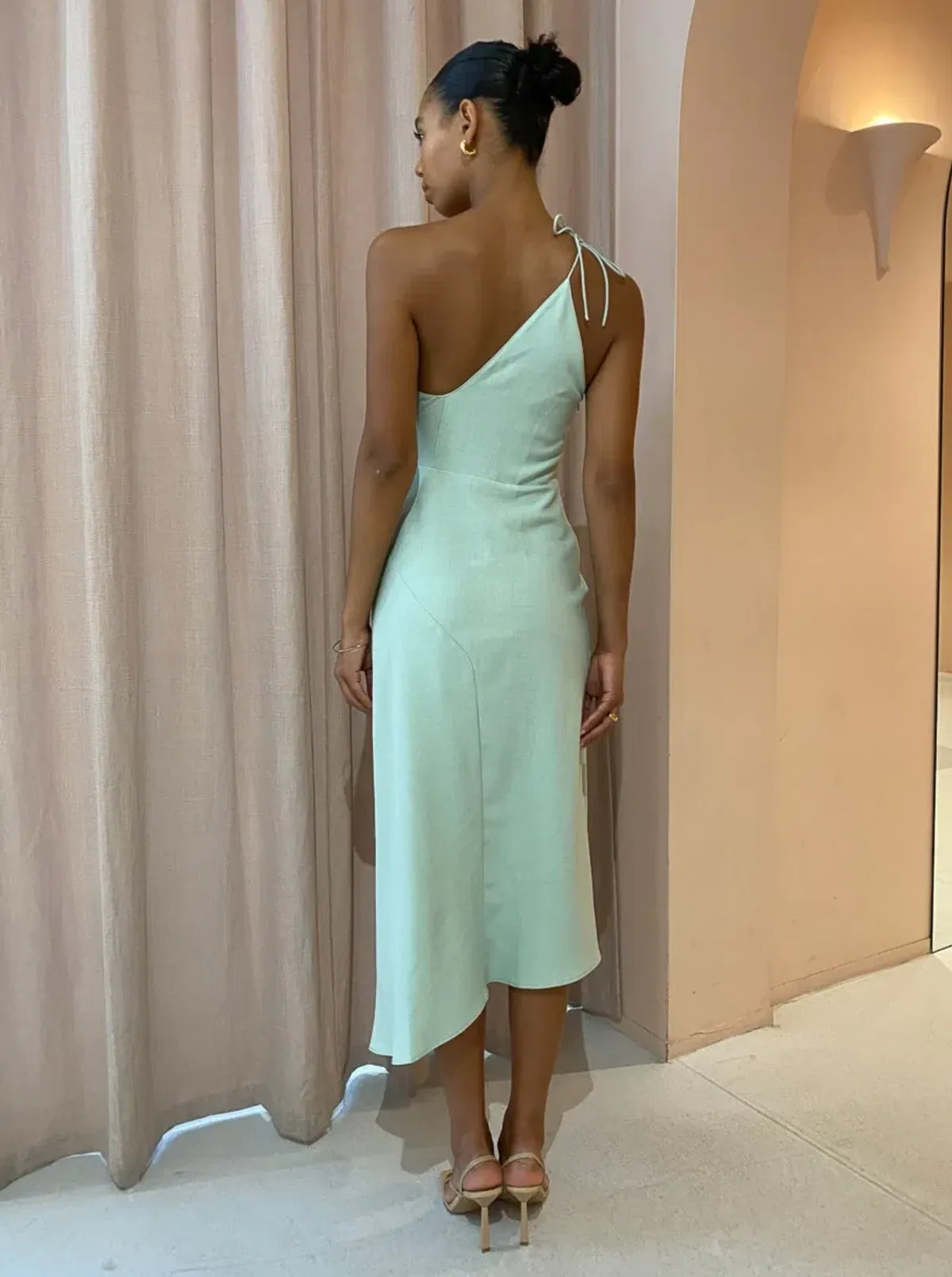 One Fell Swoop Iris Midi Dress Mint Pastel Size 6 - Image 2