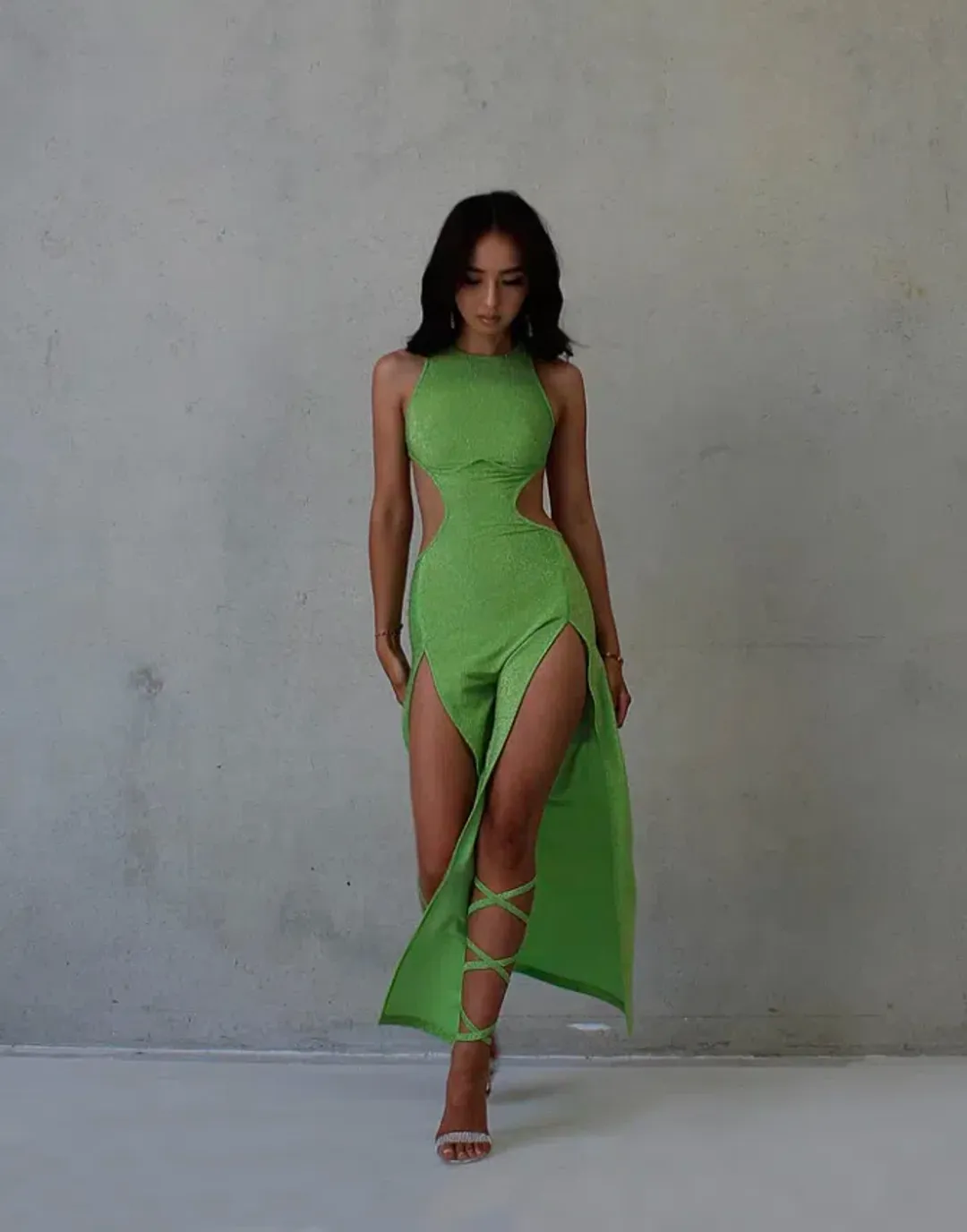 Jaste the Label Exotica Dress Green Size 10 for rent on The Volte - main image