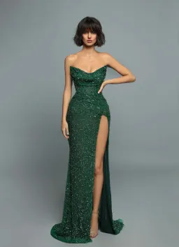 Fjolla Nila Doriné Dress Green Size M for rent on The Volte - image 1