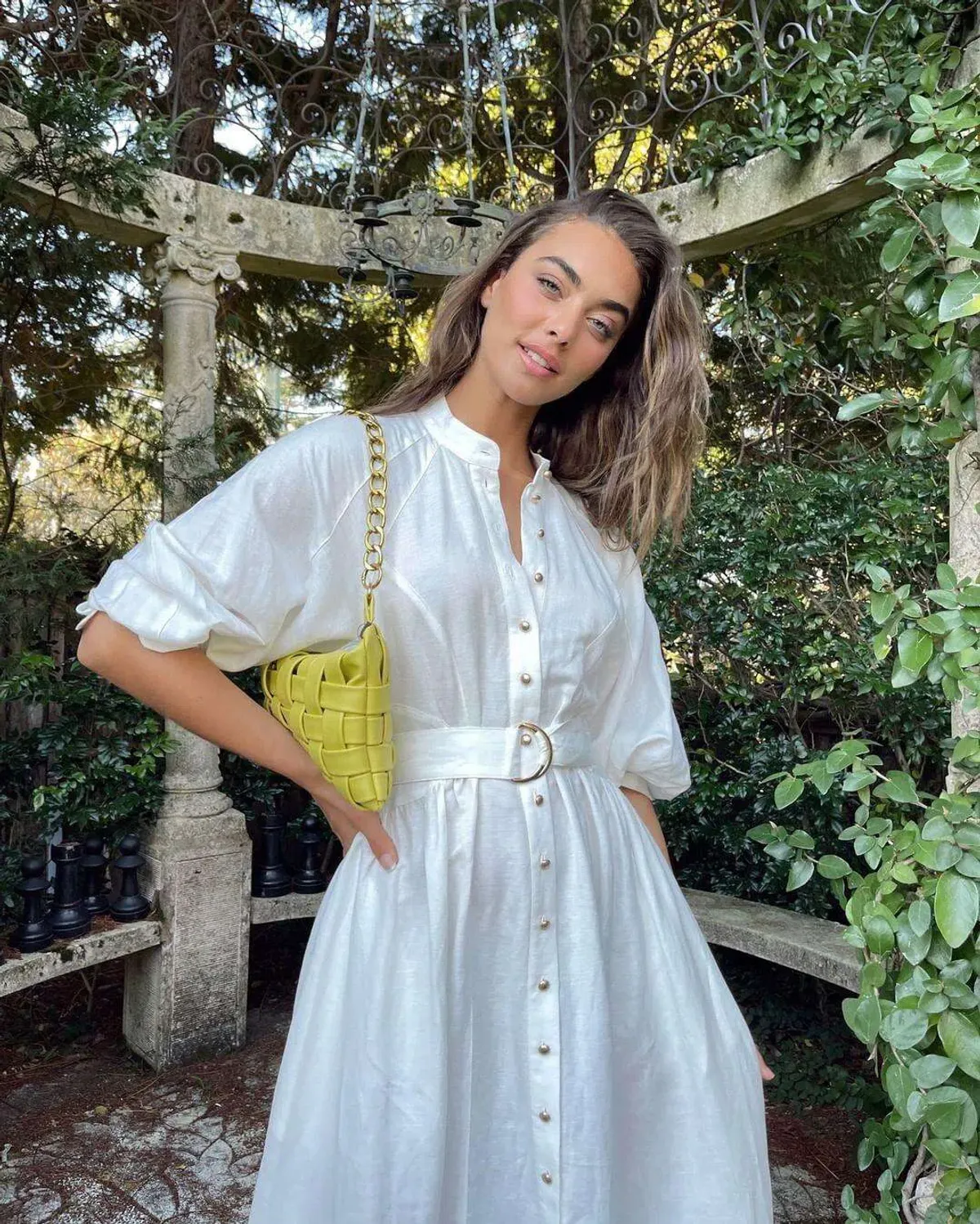 Sheike Piper Midi Dress White Size 8 for rent on The Volte - main image