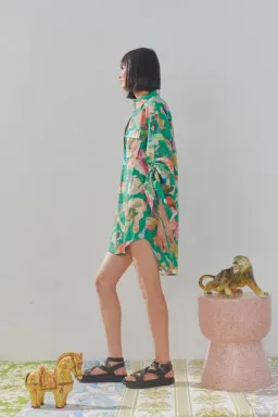 Alemais Arlo Shirt Size Print 14 for rent on The Volte - image 3