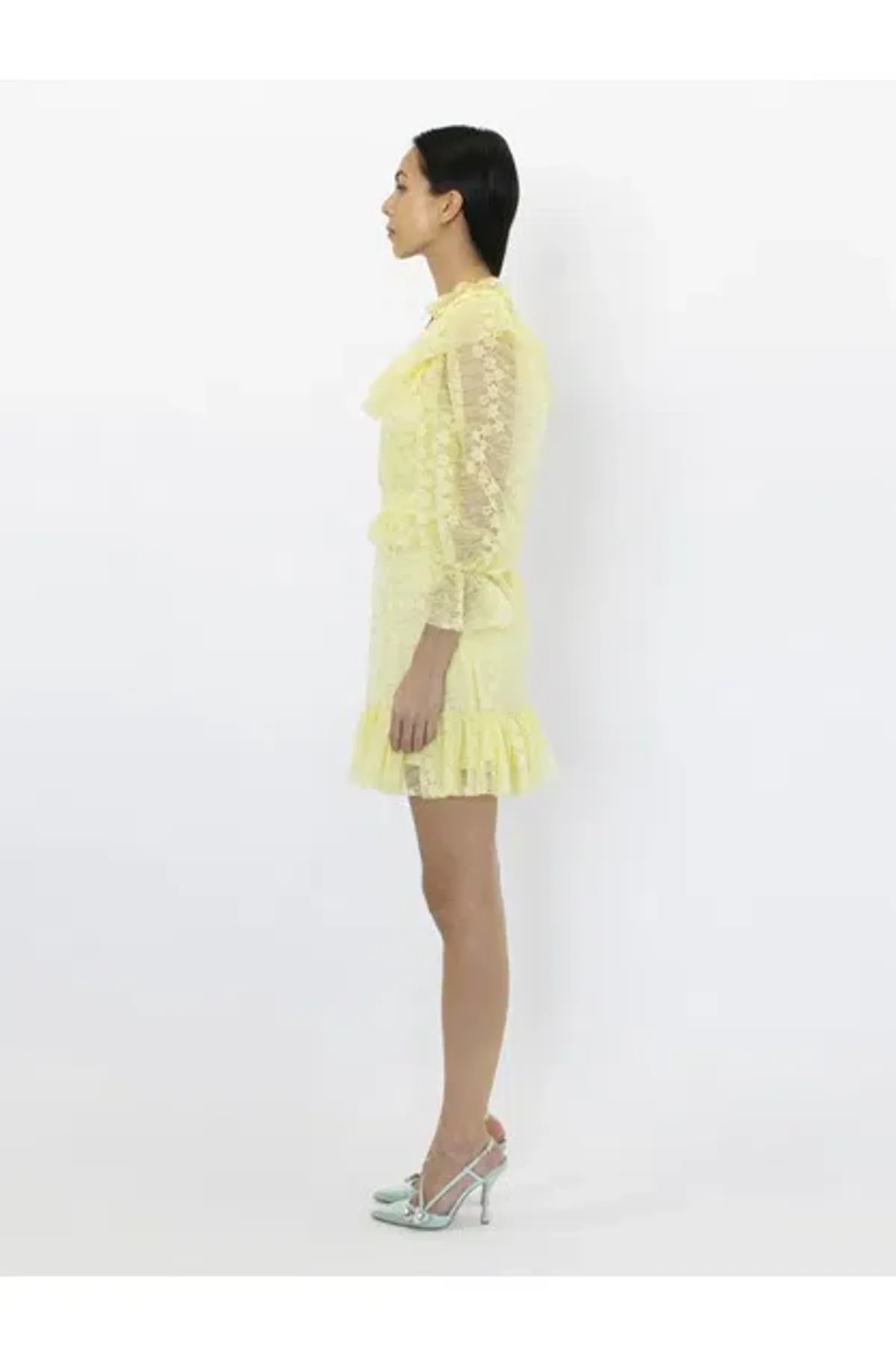 Alice McCall Love My Way Mini Dress Lemon Yellow Size 6 - Image 5