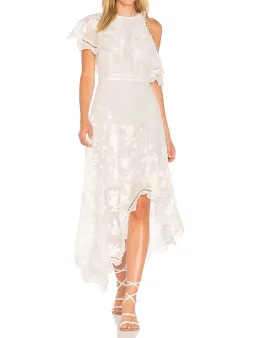 Zimmerman Mercer Bird Floating Dress Ivory Size 2 / Au 12 for rent on The Volte - image 1