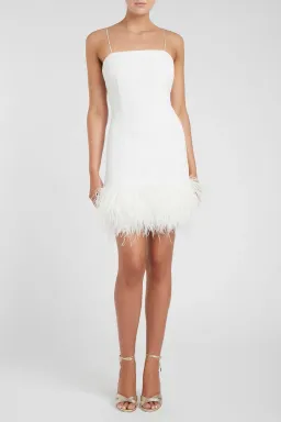 Rebecca Vallance Sylvie Mini Dress White Size 8 for rent on The Volte - image 1