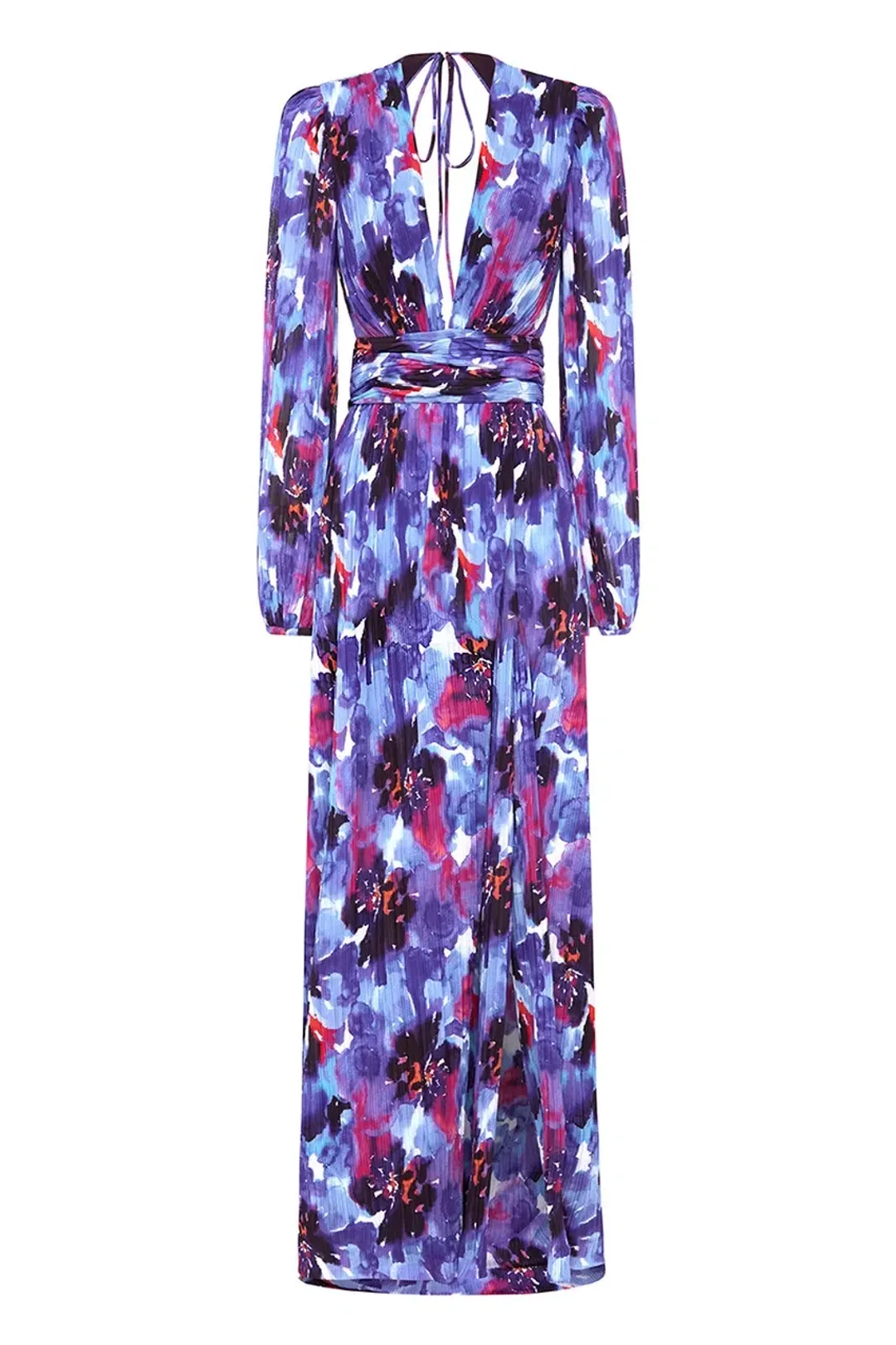 Rebecca Vallance Purple Rain Gown Print Size 10 for rent on The Volte - main image