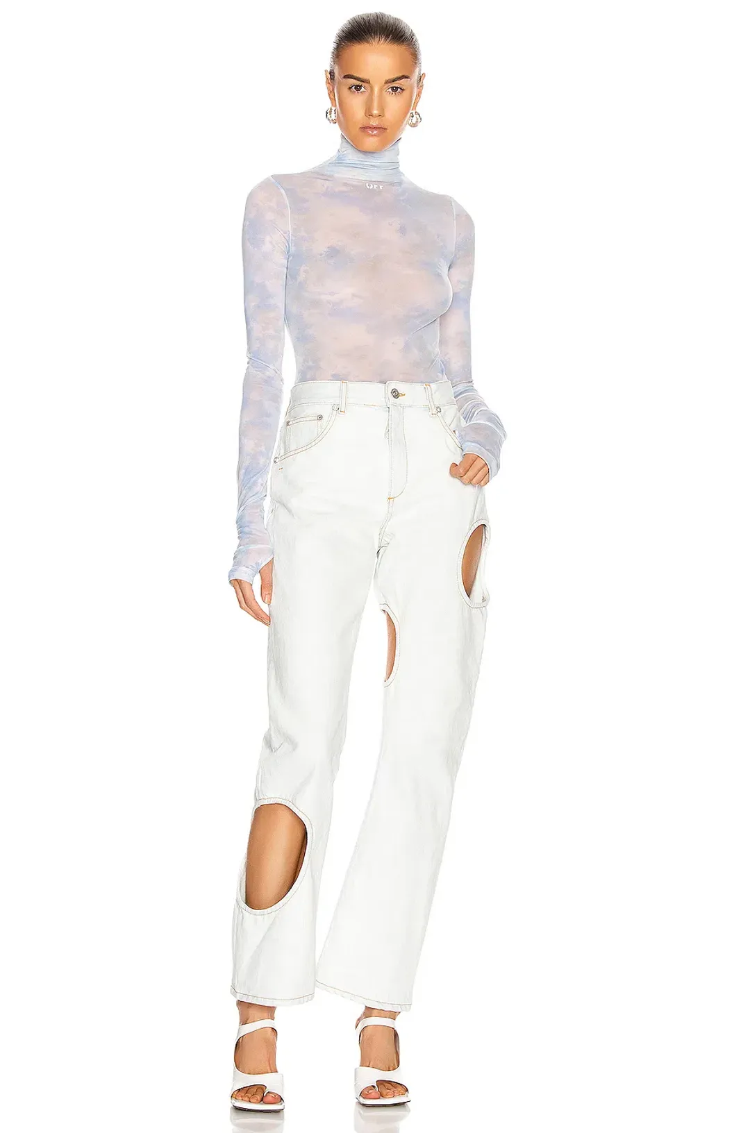 Off-White Cloud Print Bodysuit Print Size S / Au 8 for rent on The Volte - main image