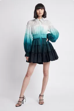 Aje Cosmos Cut out Mini Dress Print Size 10 for rent on The Volte - image 1