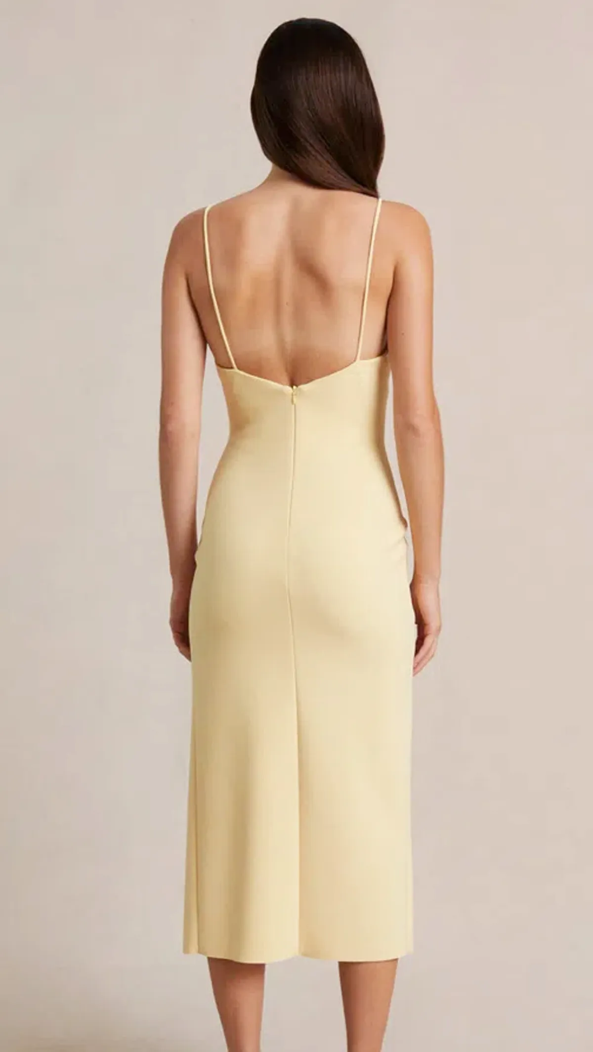 Bec & Bridge Josette Midi Dress Yellow Size 8 - Image 3