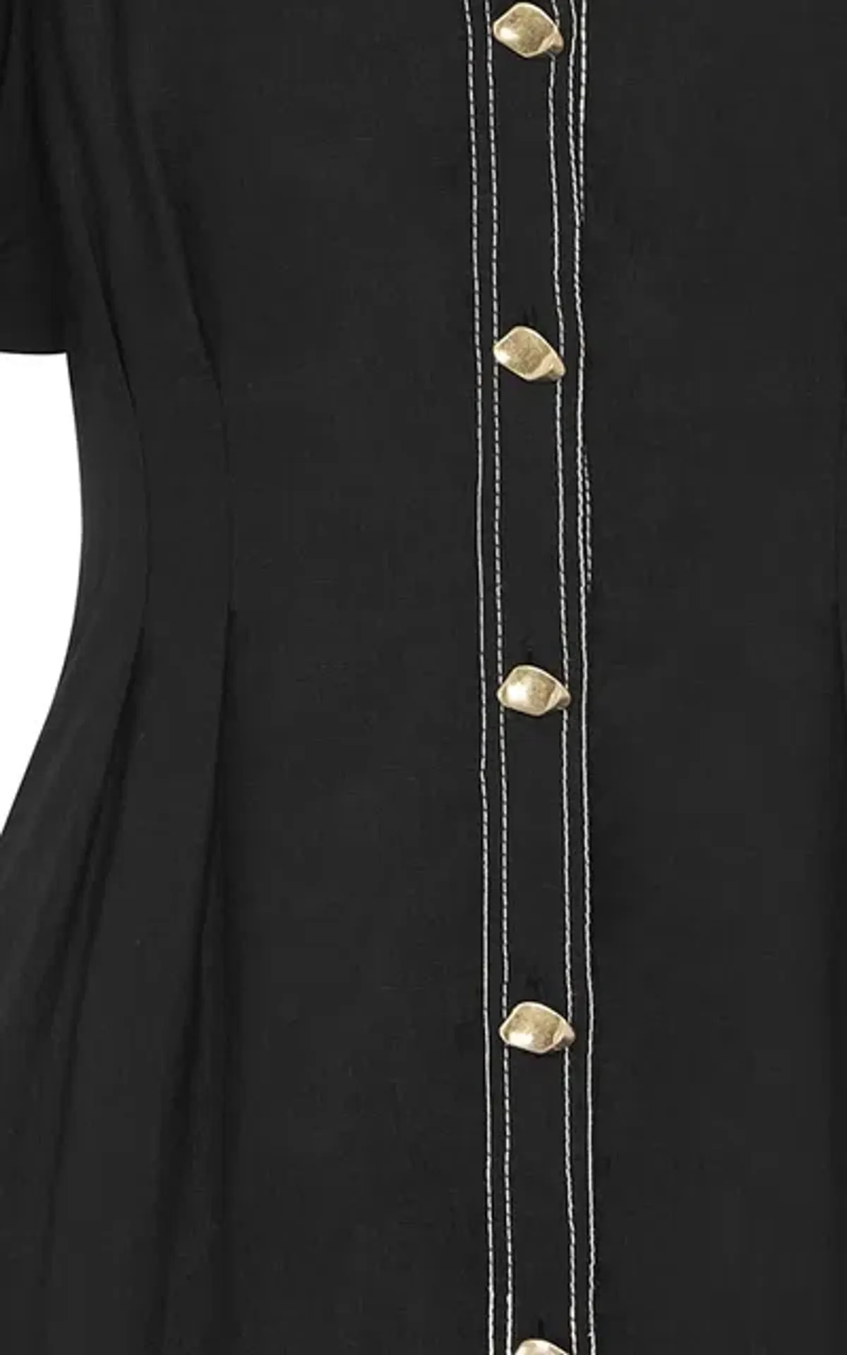 Aje Quietude Puff-Sleeved Mini Dress Black Size 6 - Image 4