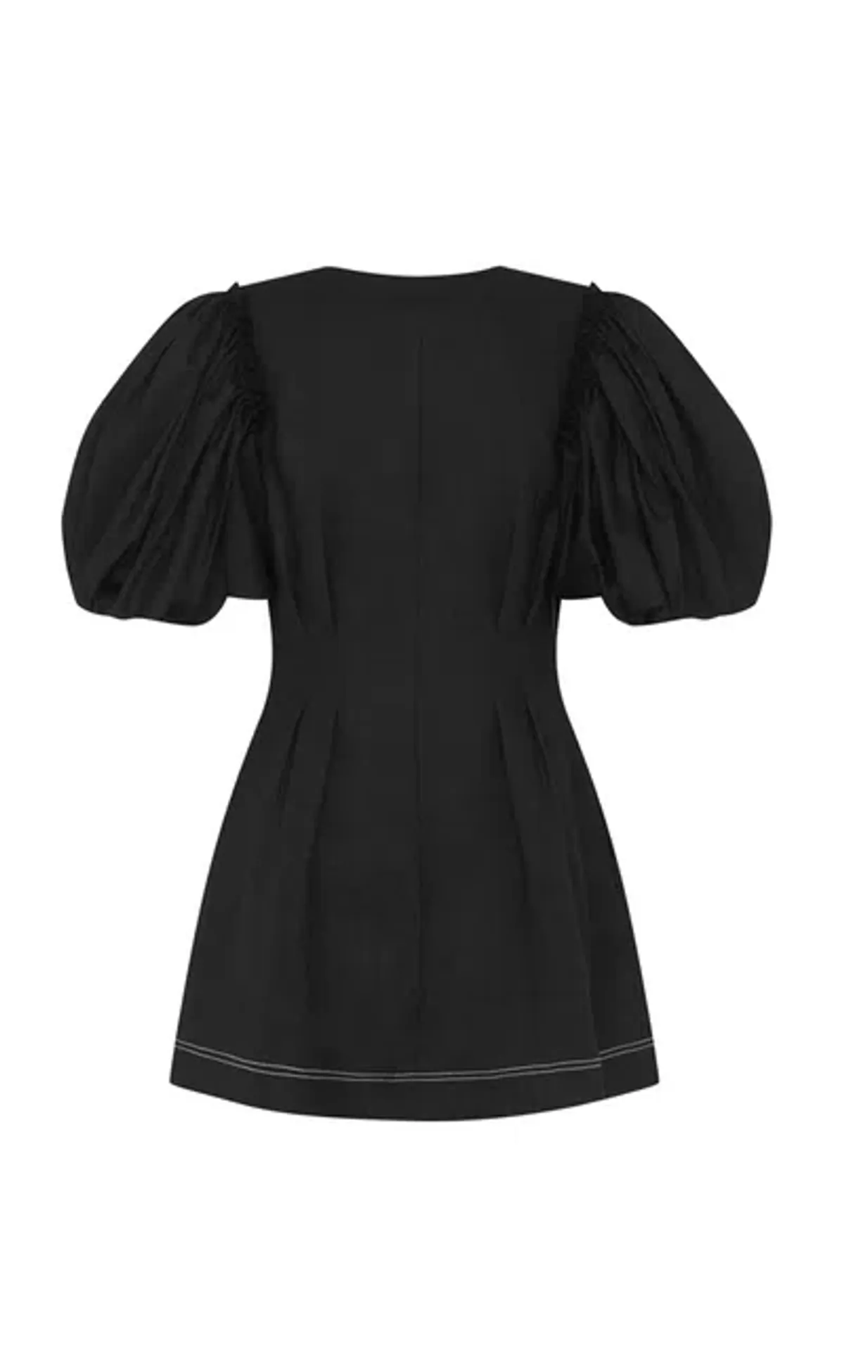 Aje Quietude Puff-Sleeved Mini Dress Black Size 6 - Image 6