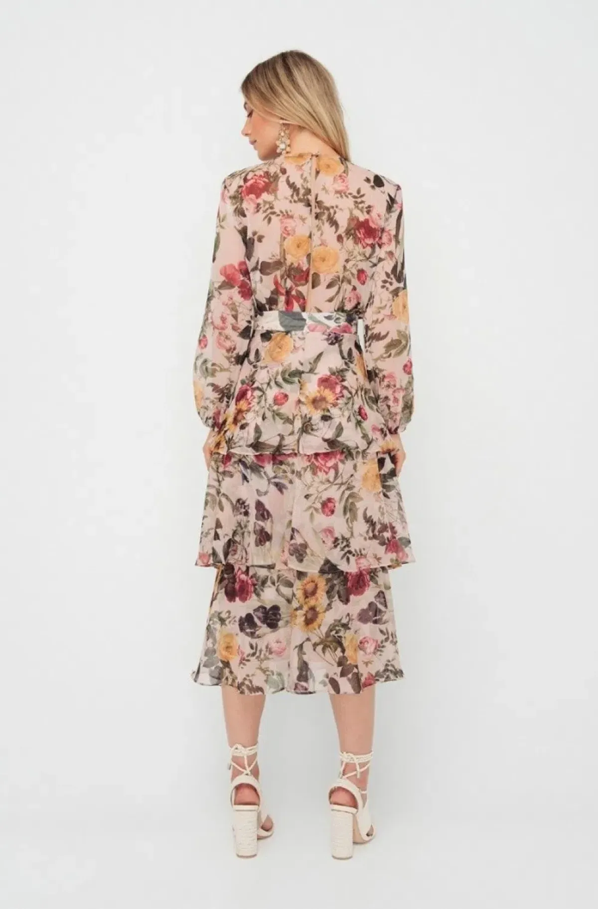 Sheike Cupid Floral Tiered Dress Mulit Size 6 - Image 2