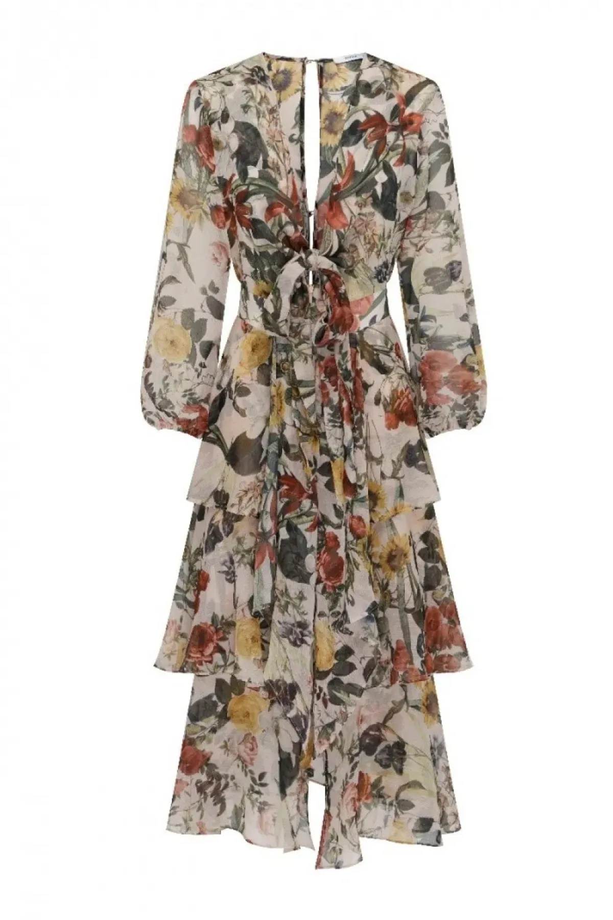 Sheike Cupid Floral Tiered Dress Mulit Size 6 - Image 3