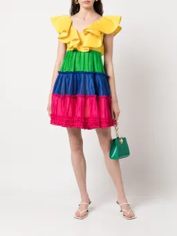 Leo Lin Chariot Mini Dress Multi Size AU 12 for rent on The Volte - image 1