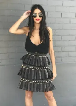 Thurley Crescent Skirt Black Size 10 for rent on The Volte - image 1