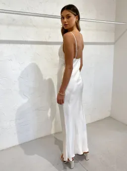 Shona Joy La Lune Bias Slip Dress Cream Size 6 for rent on The Volte - image 2