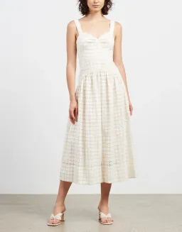 Shona Joy Penelope Midi Dress Cream Size 12 for rent on The Volte - image 1