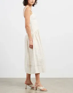 Shona Joy Penelope Midi Dress Cream Size 12 for rent on The Volte - image 2