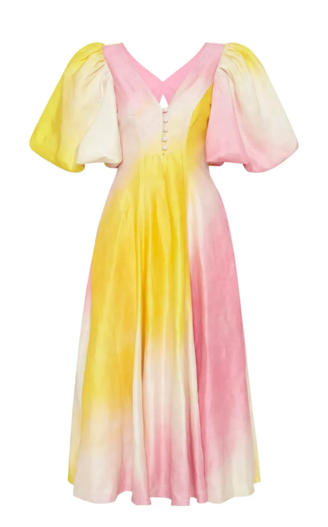 Aje Cloudburst Midi Dress Print Size 8 for rent on The Volte - main image