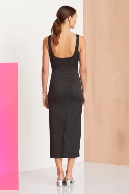 Bec & Bridge Ze'bre Midi Dress Black Size AU 6 for rent on The Volte - image 2