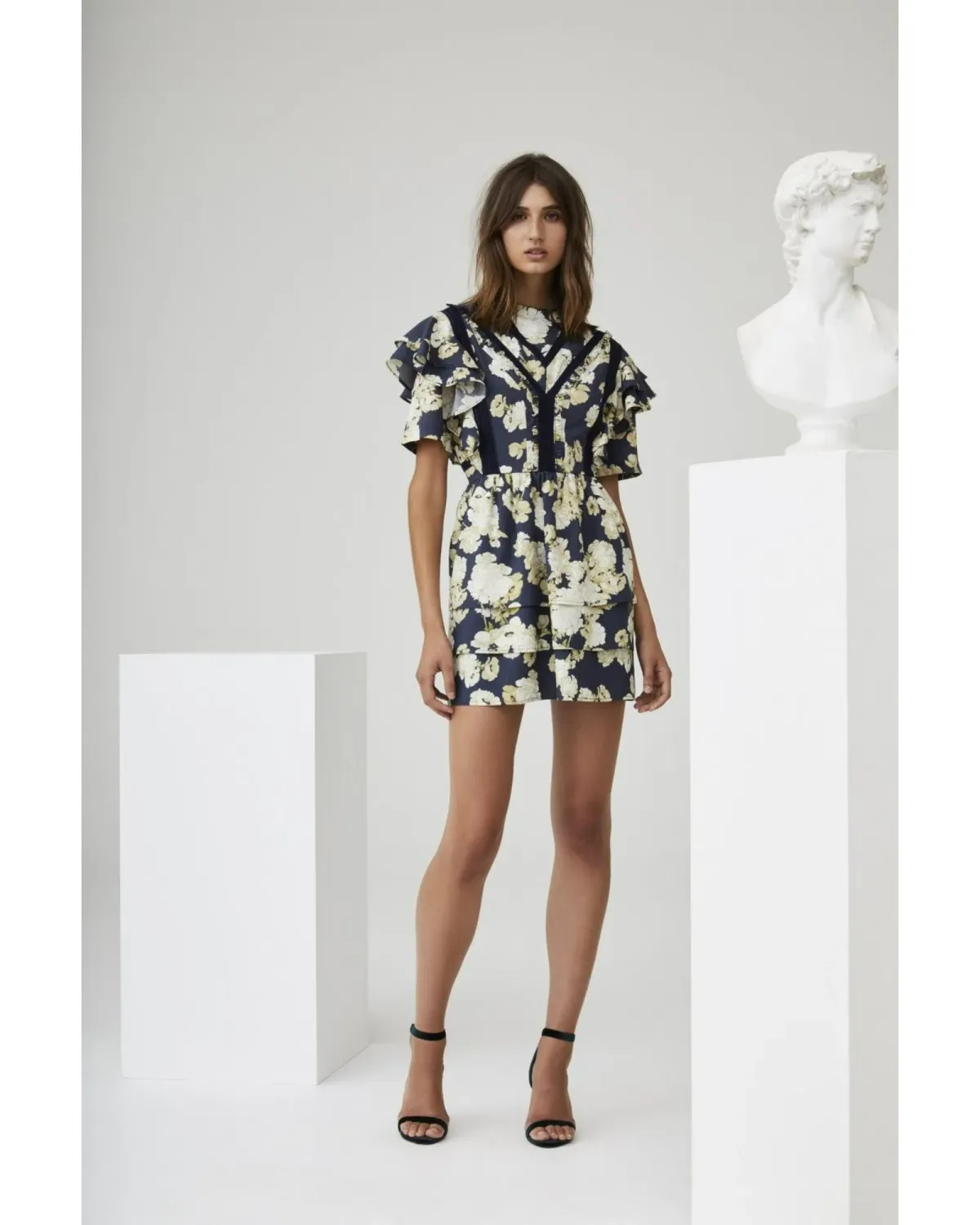 Sir The Label Bellagio Ruffle Mini Dress Floral Size 1 / AU 8 - Image 1