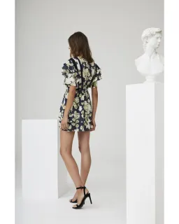 Sir The Label Bellagio Ruffle Mini Dress Floral Size 1 / AU 8 for rent on The Volte - image 2