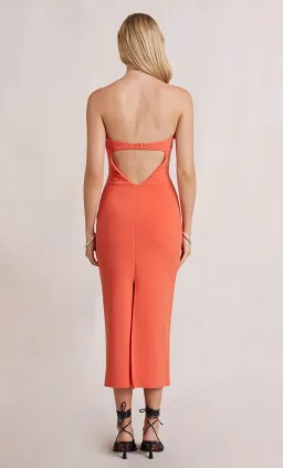 Bec & Bridge Cecily Midi Dress Blood Orange Size 6 for rent on The Volte - image 3
