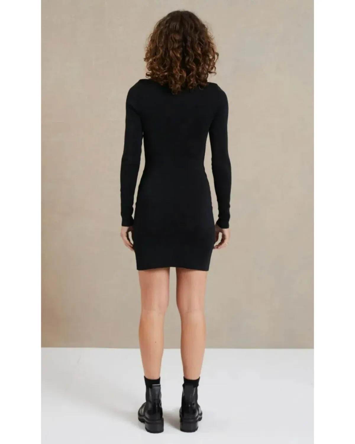 Bec & Bridge Electric Ave Long Sleeve Mini Dress Black Size AU 8 - Image 2