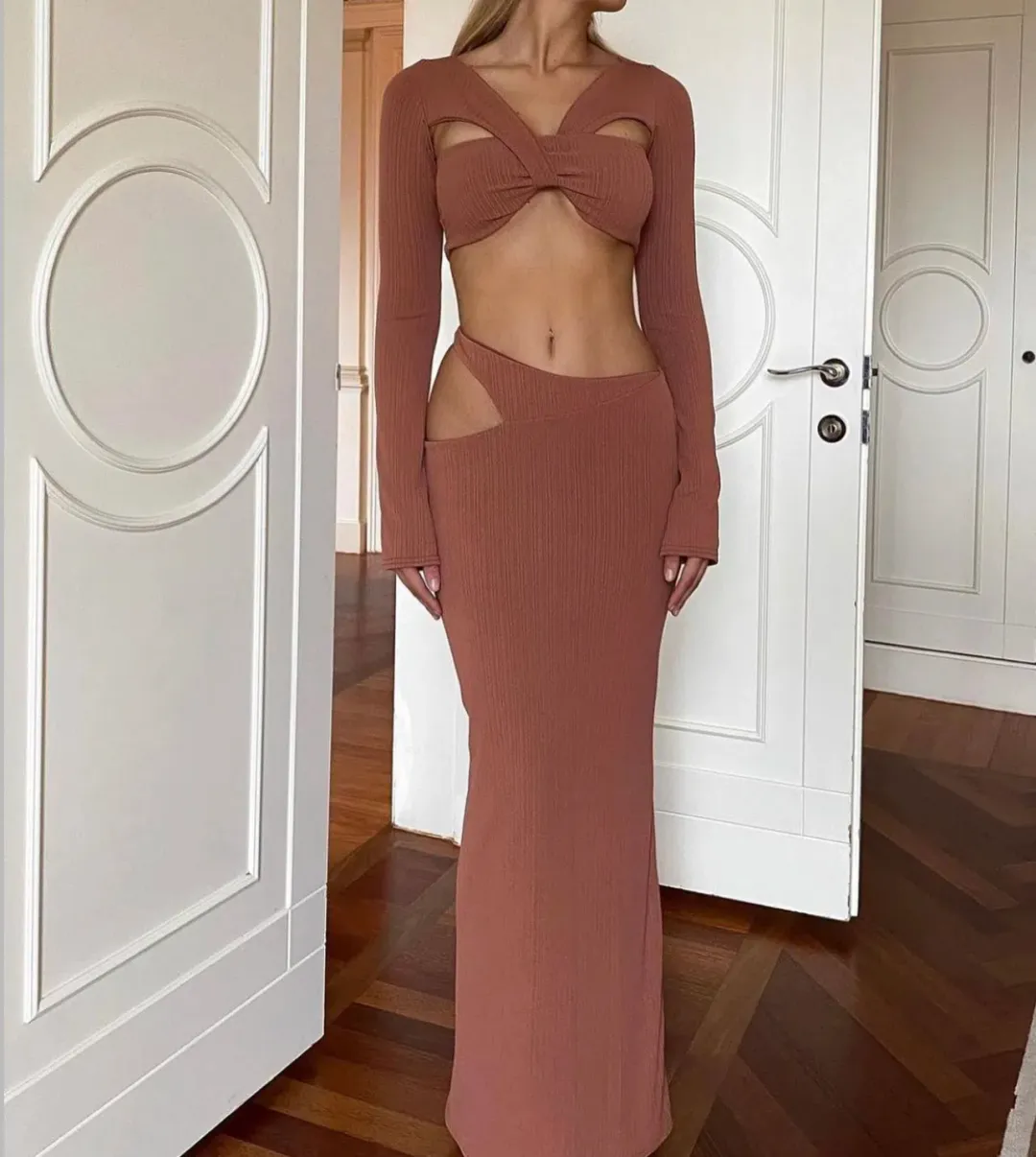 Arcina Ori Ciara Set Brown Size S for rent on The Volte - main image