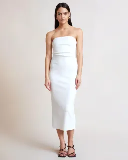 Bec and Bridge Noa Midi Dress White Size 8 for rent on The Volte - image 1