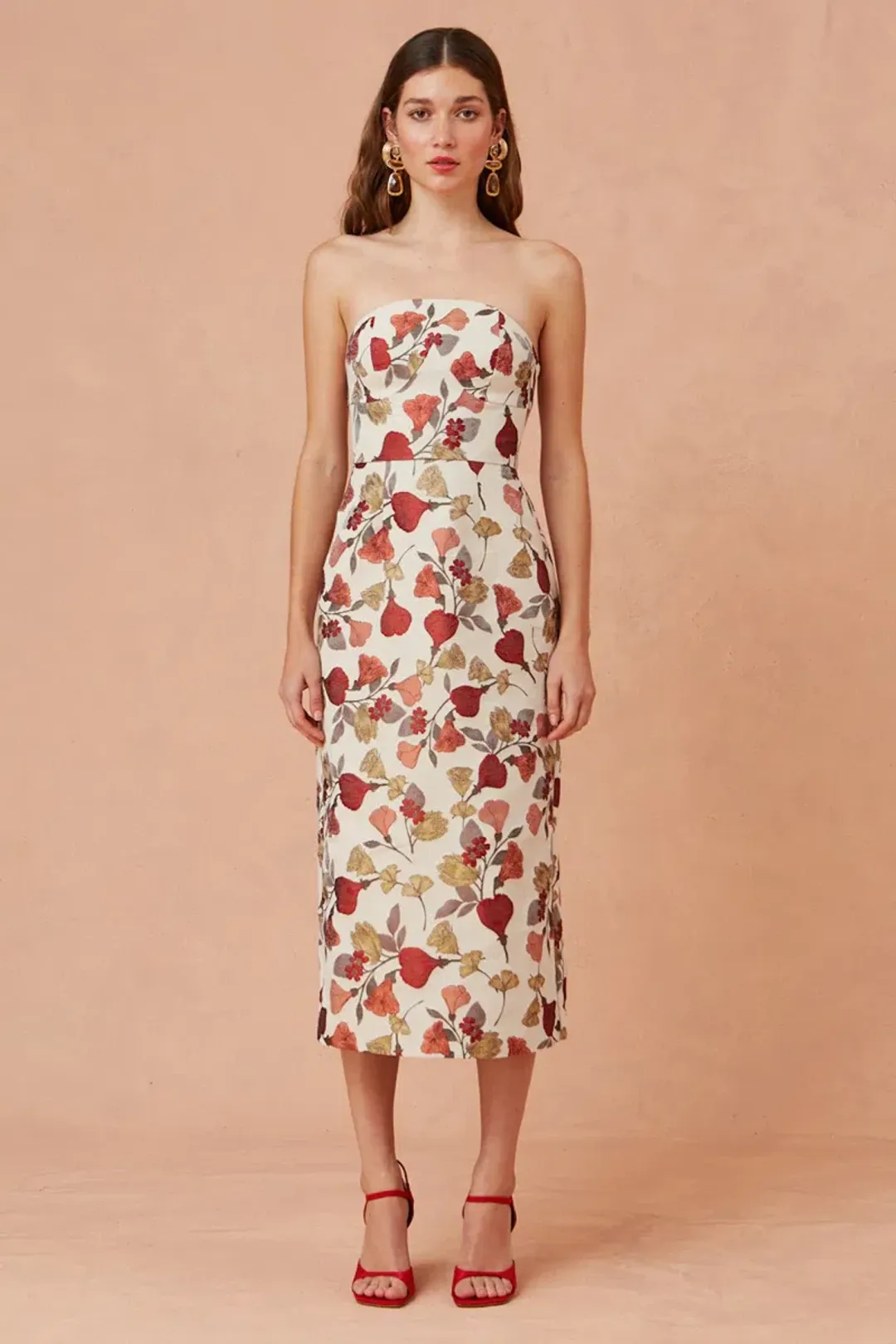 Keepsake the Label Feel Good Midi Dress Print Size 8 for rent on The Volte - main image