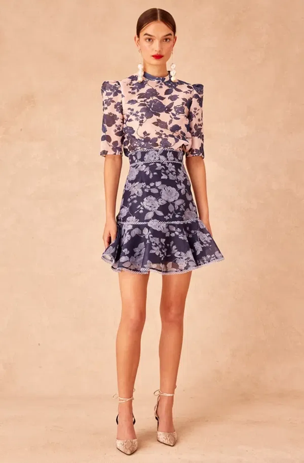 Keepsake the Label Halo Top and Skirt Set Print Size 8 for rent on The Volte - main image
