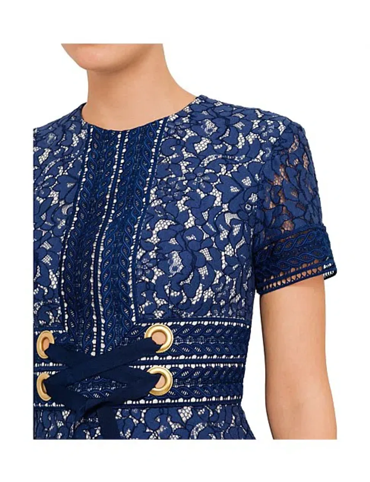 Lover Flora Flip Mini Dress Navy Print Size 8 - Image 2