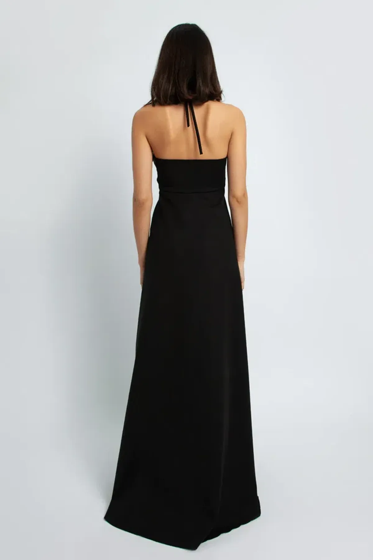 Christopher Esber Buckle Halter Neck Dress Black Size 6 - Image 4