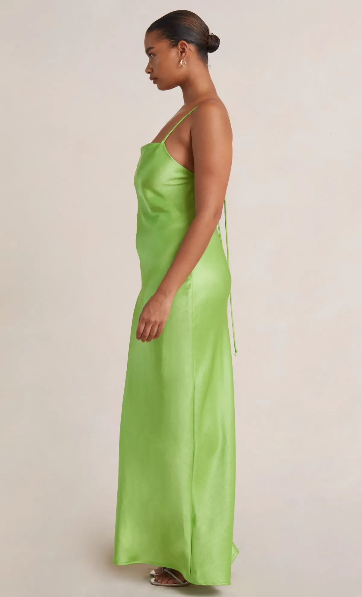 Bec & Bridge The Dreamer Tie Back Maxi Dress Lime Green Size 10 - Image 6