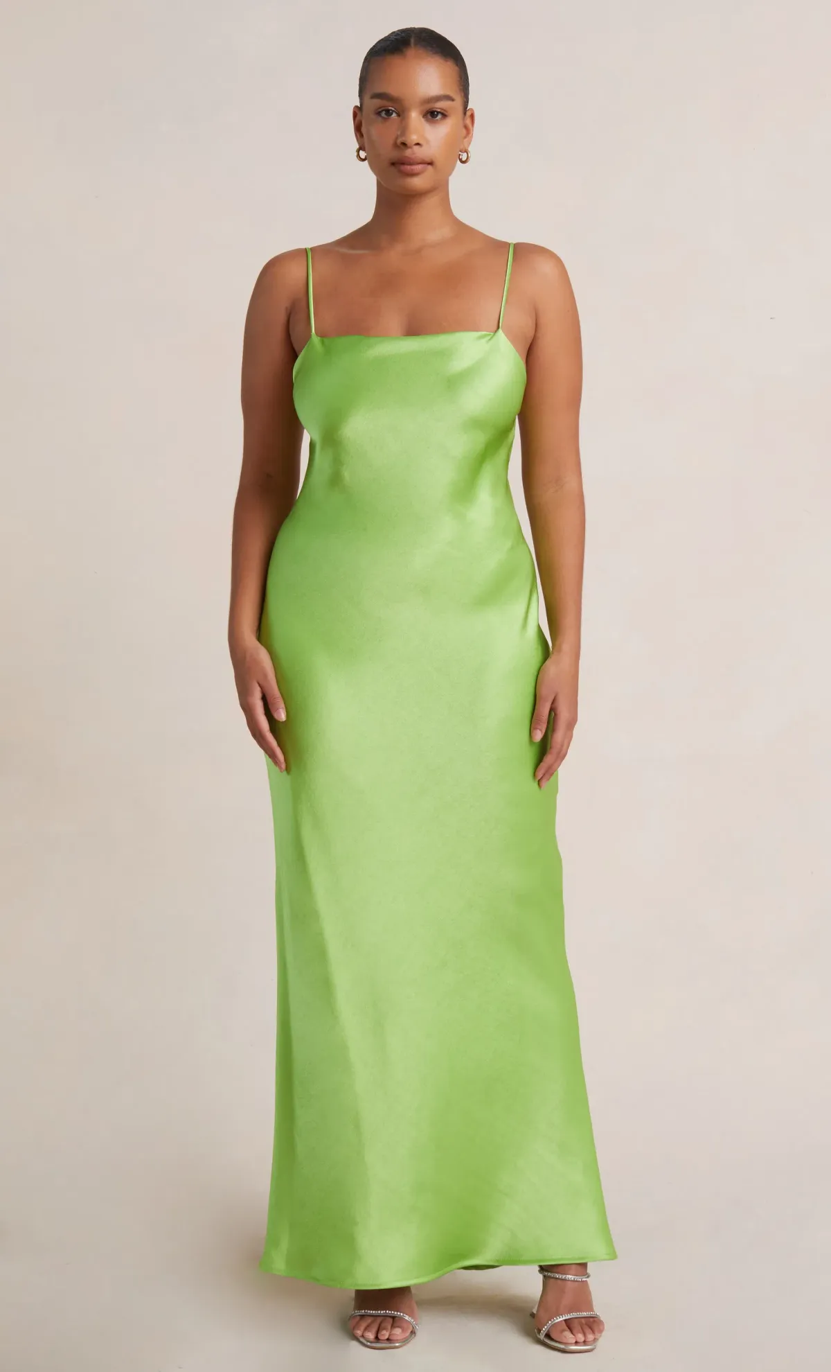 Bec & Bridge The Dreamer Tie Back Maxi Dress Lime Green Size 10 - Image 4