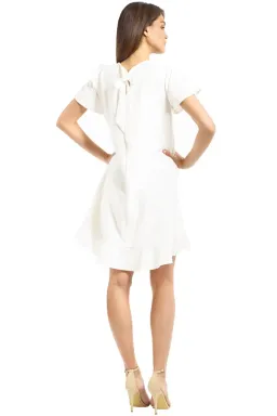 Rebecca Vallance Hamptons Swing Ruffle Dress White Size 6 for rent on The Volte - image 2