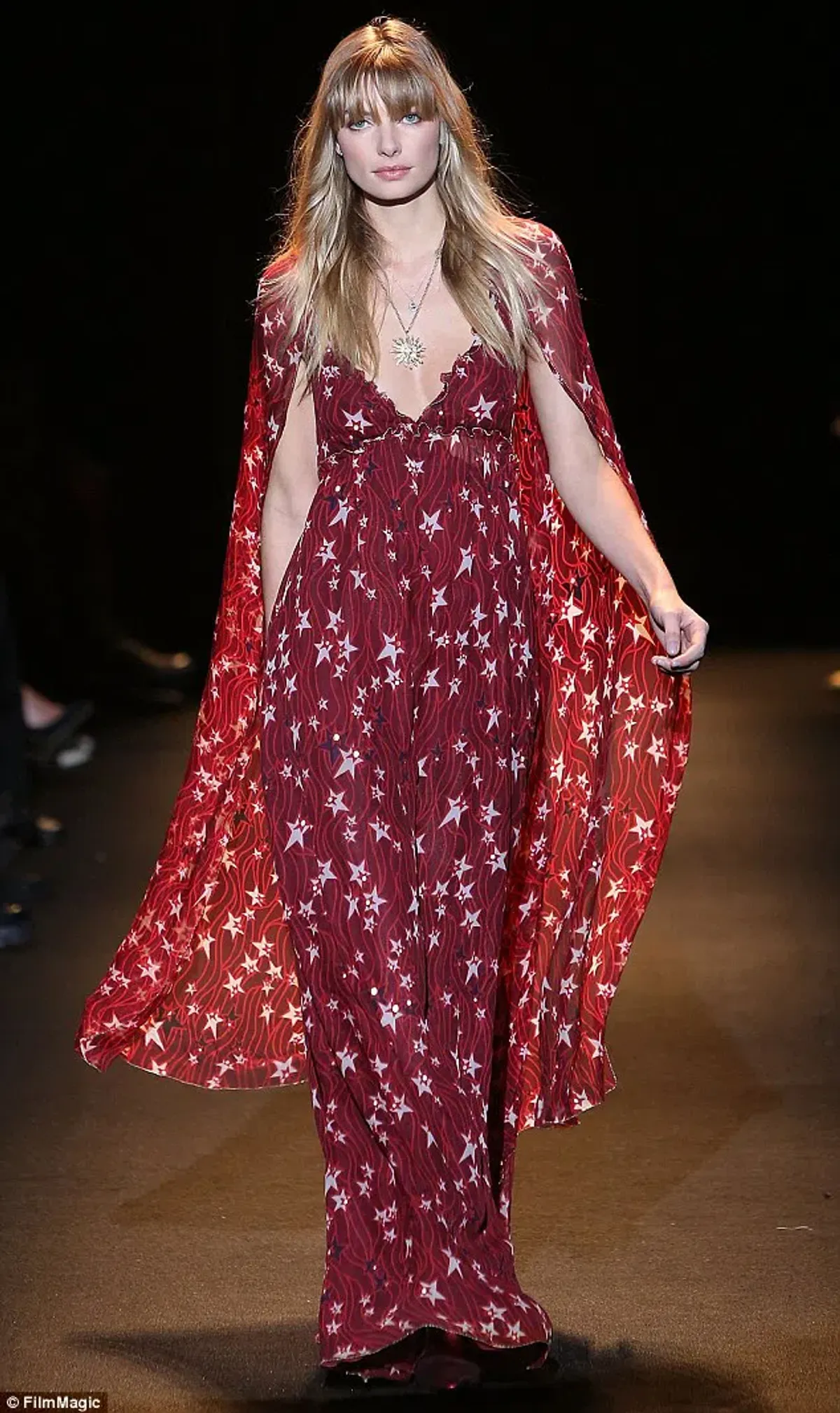 Tommy Hilfiger Star Maxi Dress Red Size 6 - Image 1