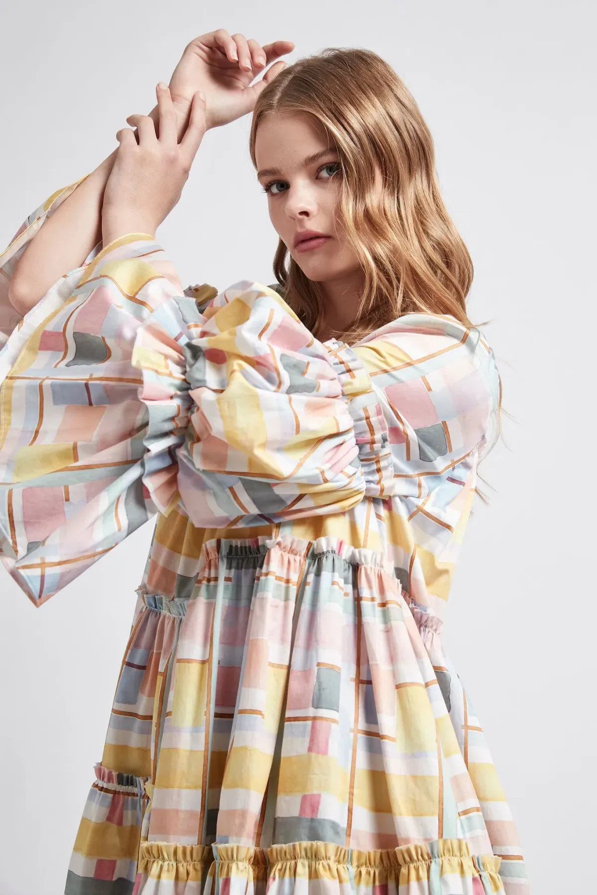 Aje L'esprit Mini Dress Summer Check Size 12 - Image 2