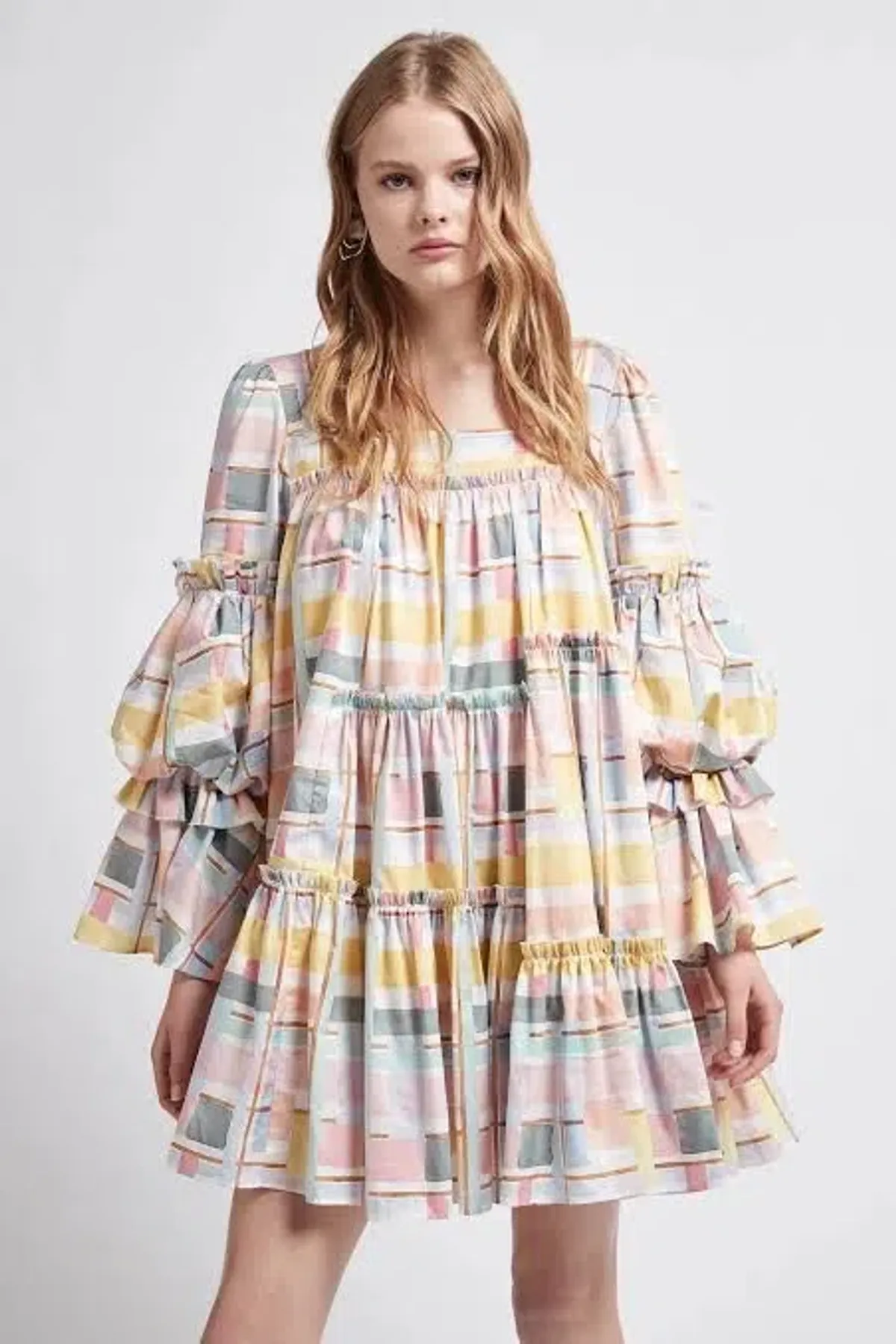 Aje L'esprit Mini Dress Summer Check Size 12 - Image 1