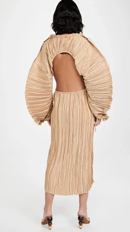 Cult Gaia Akilah Dress Brown Size 8 for rent on The Volte - image 2